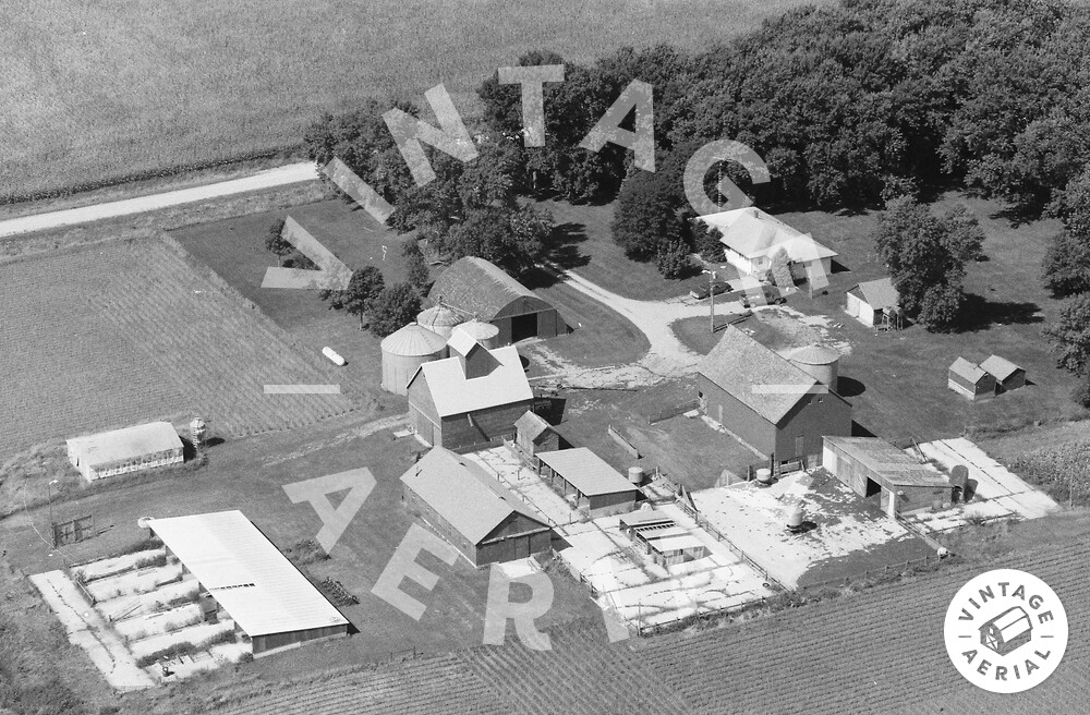 Vintage Aerial Iowa Kossuth County 1999 13AKO3