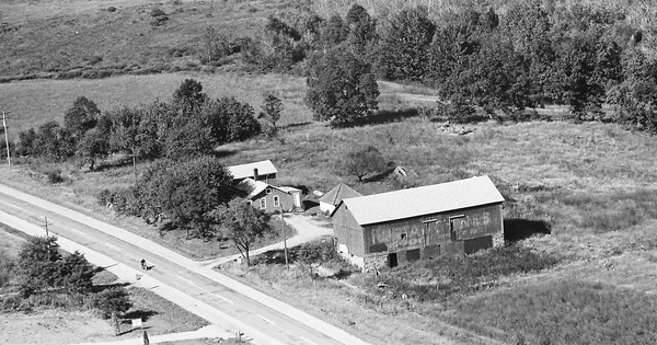 Vintage Aerial photo from 1969 in Lenawee County, MI