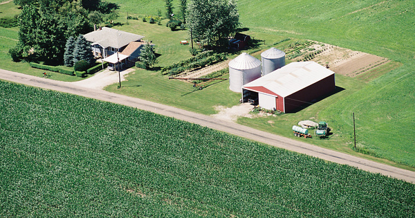 Vintage Aerial photo from 2001 in Miami County, IN