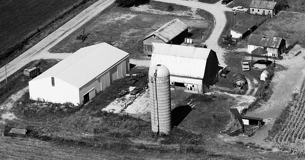 Vintage Aerial photo from 1989 in Noble County, IN