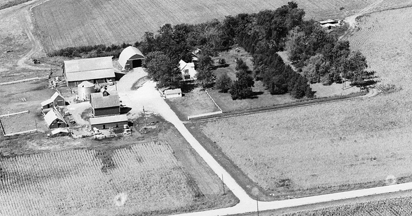 Vintage Aerial photo from 1976 in Carroll County, IA