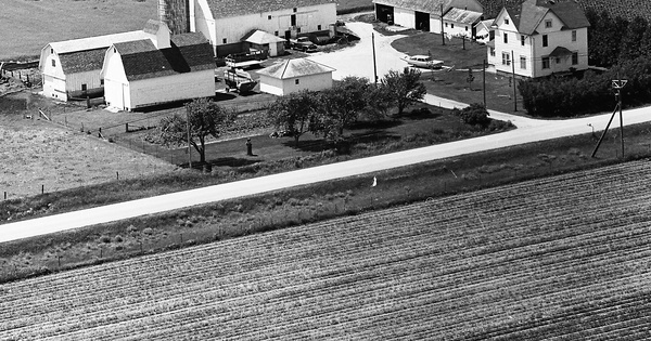 Vintage Aerial photo from 1970 in Bremer County, IA