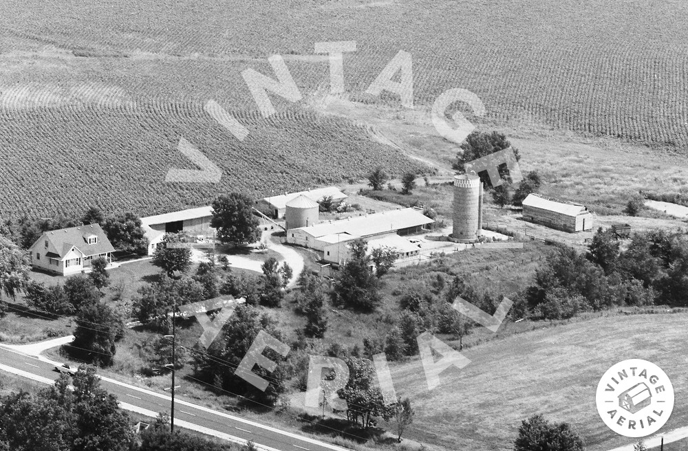 Vintage Aerial Iowa Black Hawk County 1983 68KBH20