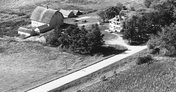 Vintage Aerial photo from 1970 in Butler County, IA