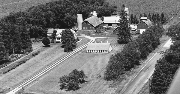 Vintage Aerial photo from 1978 in Black Hawk County, IA