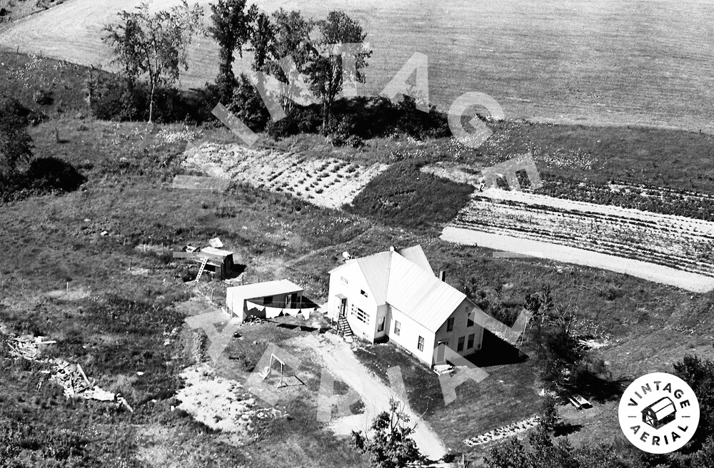 Vintage Aerial Maine Kennebec County 1964 111AKE33