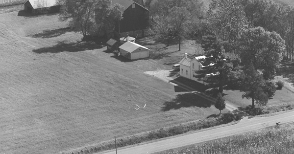 Vintage Aerial photo from 1980 in Sauk County, WI
