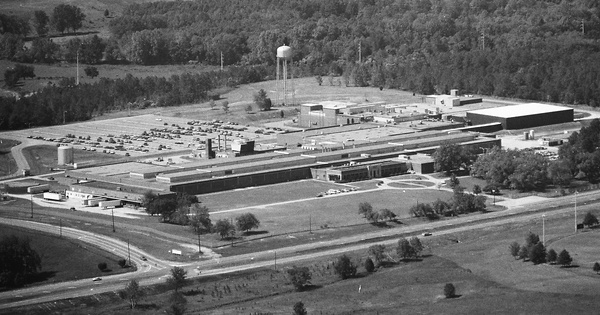 Vintage Aerial photo from 1988 in Baldwin County, GA