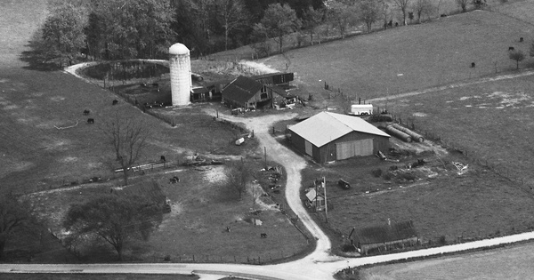 Vintage Aerial photo from 1990 in Coffee County, TN