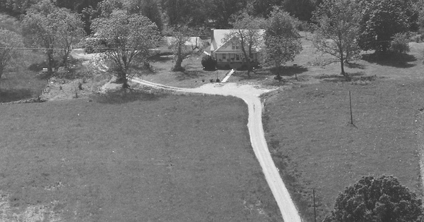 Vintage Aerial photo from 1983 in Amelia County, VA