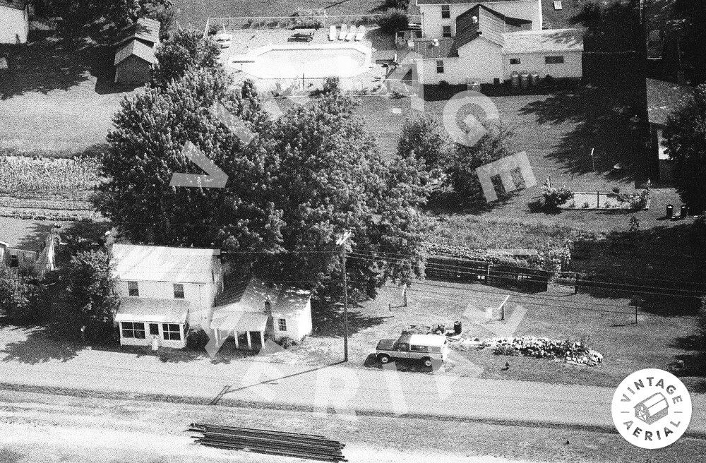 Vintage Aerial Virginia Albemarle County 1990 23CAL12
