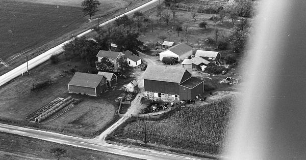 Vintage Aerial photo from 1964 in Racine County, WI