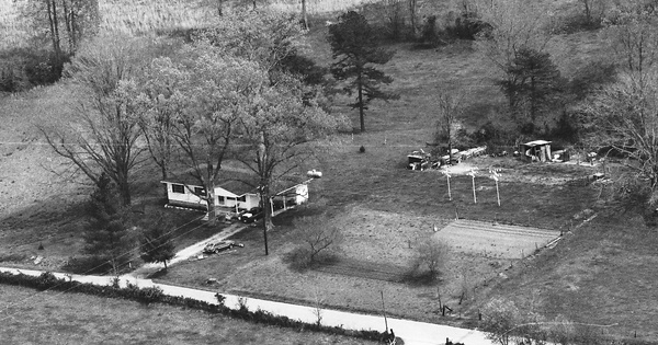 Vintage Aerial photo from 1991 in Dade County, GA