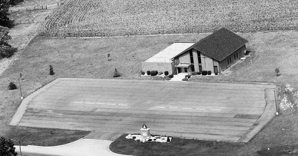 Vintage Aerial photo from 1983 in Clinton County, IN