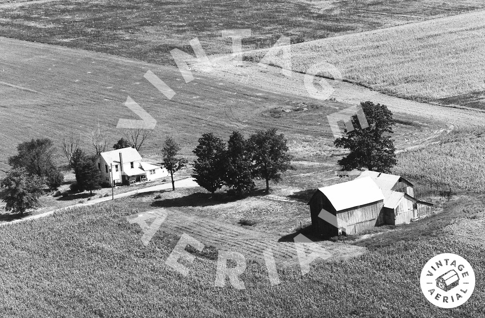 Vintage Aerial Indiana Blackford County 1983 26XBL29