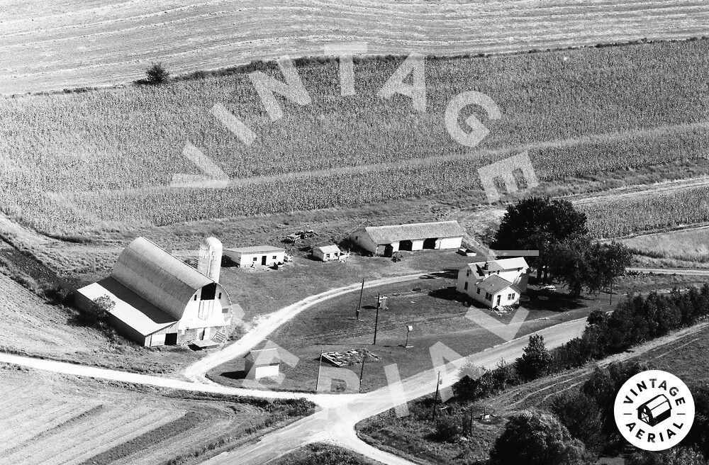 Vintage Aerial Wisconsin Dunn County 1972 44EDU15