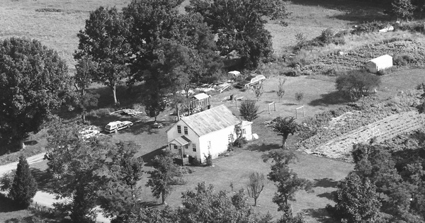 Vintage Aerial photo from 1985 in Bedford County, VA