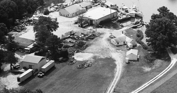Vintage Aerial photo from 1988 in Northumberland County, VA