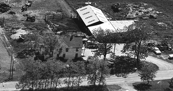 Vintage Aerial photo from -1986 in Livingston County, NY