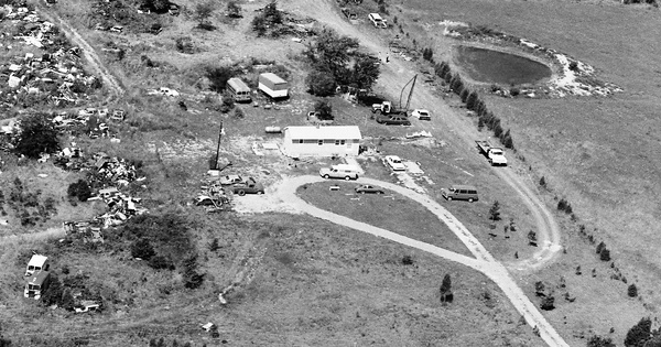 Vintage Aerial photo from 1987 in Crawford County, MO