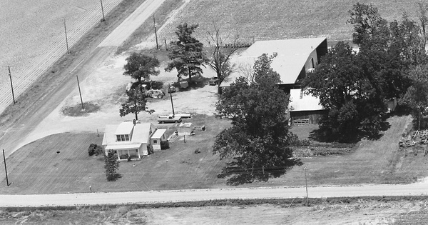 Vintage Aerial photo from -1986 in Arkansas County, AR