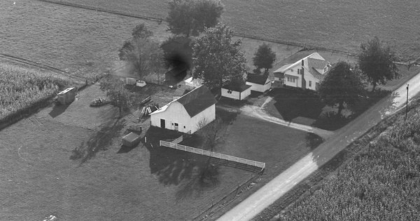 Vintage Aerial photo from 1965 in Boone County, IN