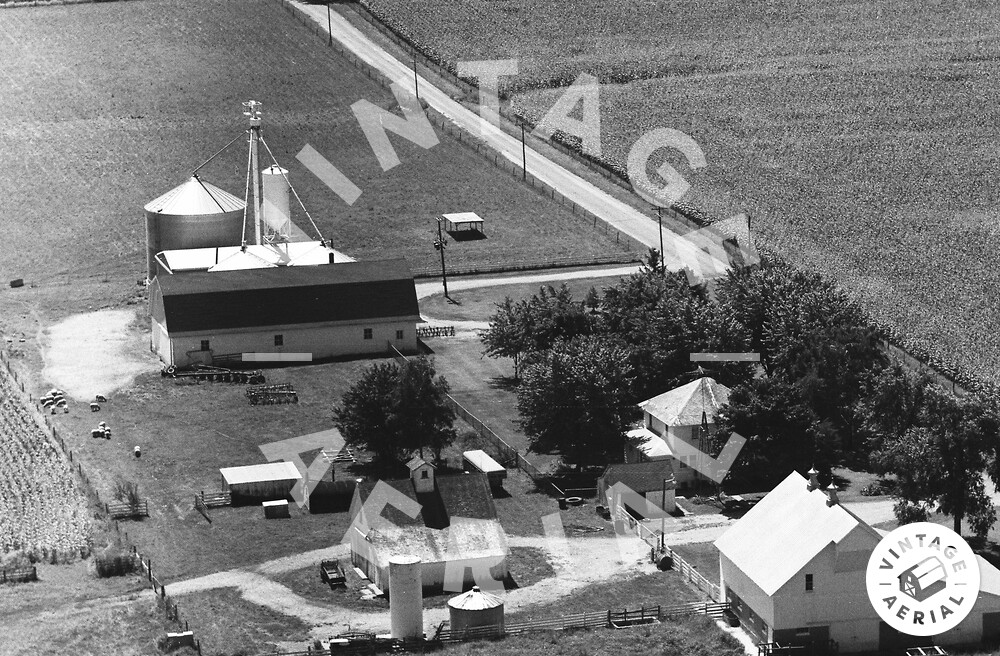 Vintage Aerial Indiana Clinton County 1973 74TCL17