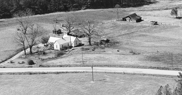 Vintage Aerial photo from 1984 in Greene County, GA