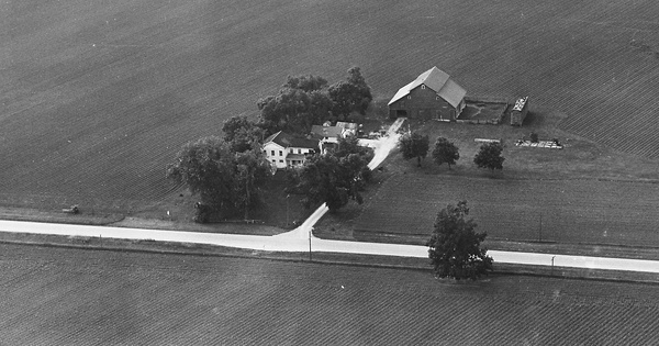 Vintage Aerial photo from 1965 in Kane County, IL