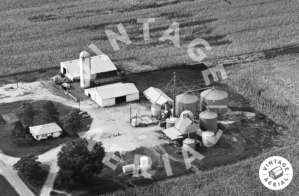 Vintage Aerial Indiana Fulton County 1981 107JFU23