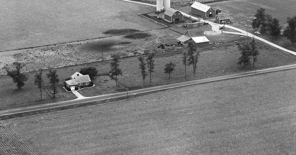 Vintage Aerial photo from 1966 in De Witt County, IL