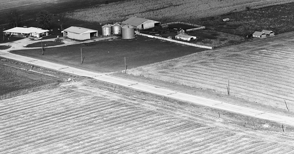 Vintage Aerial photo from 1973 in Edgar County, IL