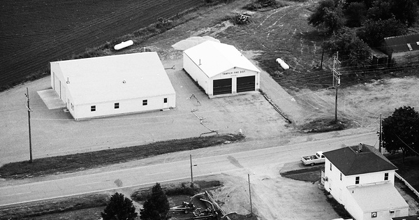 Vintage Aerial photo from 1975 in Bureau County, IL