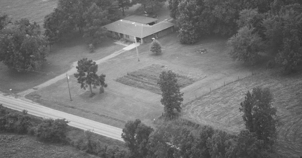 Vintage Aerial photo from 1991 in Panola County, TX
