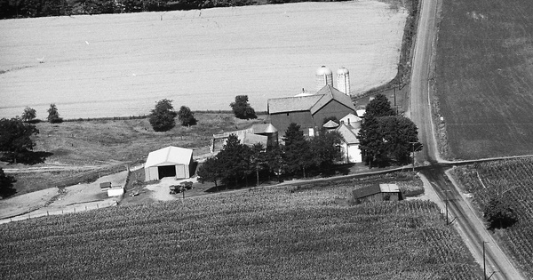 Vintage Aerial photo from 1974 in Mercer County, PA