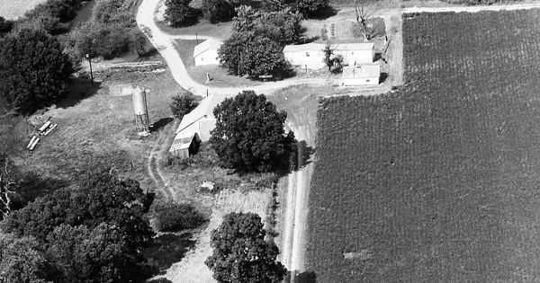 Vintage Aerial photo from 1976 in Stoddard County, MO