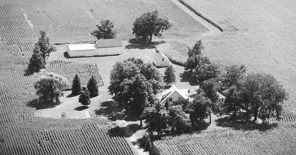 Vintage Aerial photo from 1980 in Tazewell County, IL