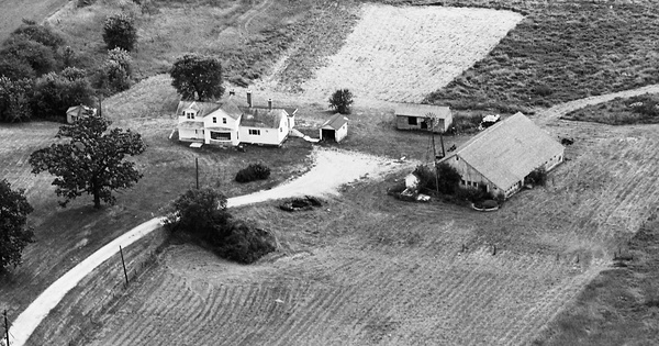 Vintage Aerial photo from 1964 in McHenry County, IL