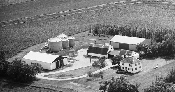 Vintage Aerial photo from 1988 in Lyon County, MN