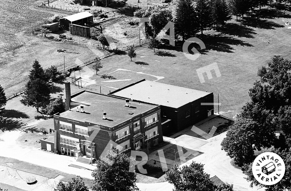 Vintage Aerial Iowa Linn County 1972 120PLI21