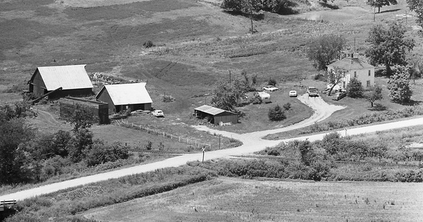 Vintage Aerial photo from 1978 in Louisa County, IA