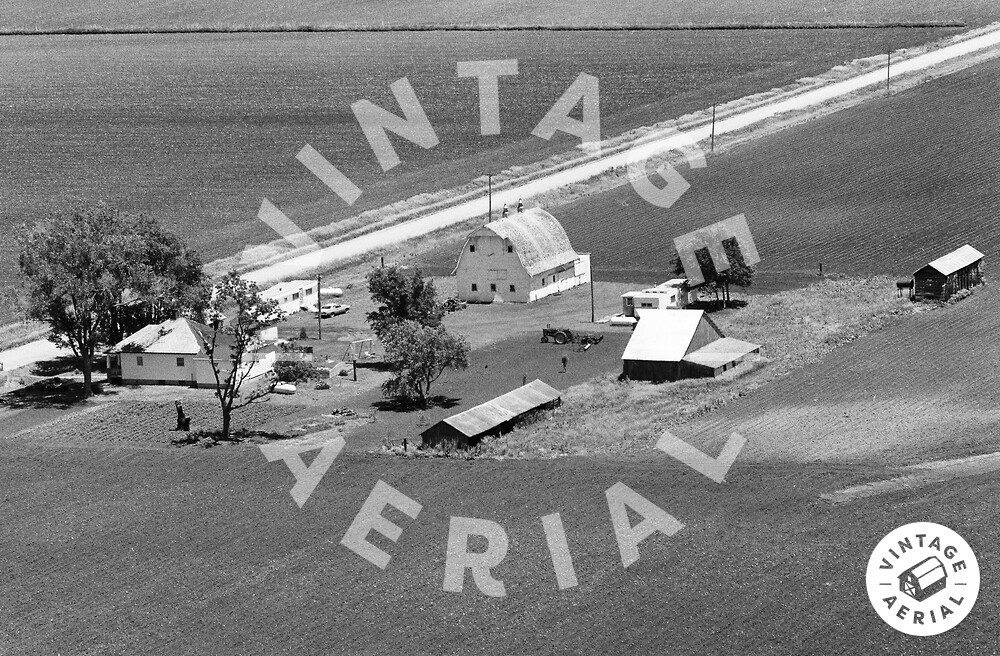 Vintage Aerial Iowa Mills County 1979 63GMI25