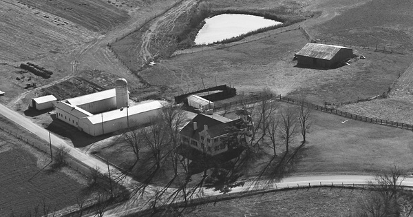 Vintage Aerial photo from 1981 in Owen County, KY