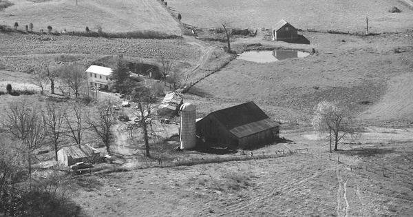 Vintage Aerial photo from 1978 in Green County, KY