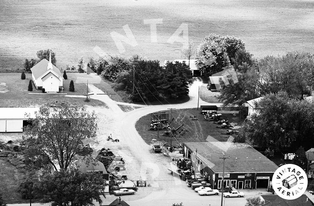 Vintage Aerial Michigan Livingston County 1968 1ELI31