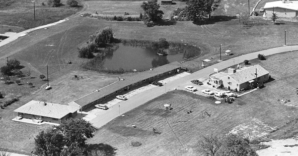 Vintage Aerial photo from 1963 in Washtenaw County, MI