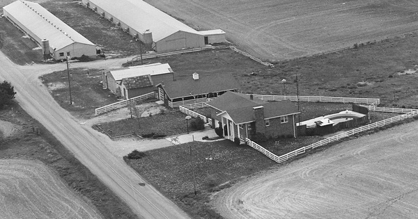 Vintage Aerial photo from 1982 in Steuben County, IN