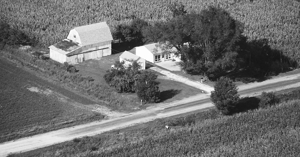 Vintage Aerial photo from 1987 in Tipton County, IN