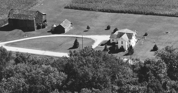 Vintage Aerial photo from 1997 in Huntington County, IN