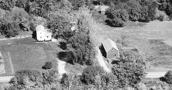 Vintage Aerial photo from 1966 in Huntington County, IN